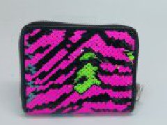 Two side Sequence zebra pattern wallet